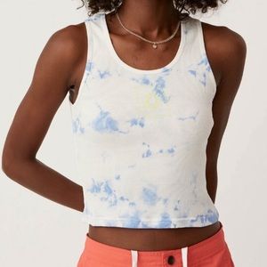 DAYDREAMER Blue Tie Dye Tank Top